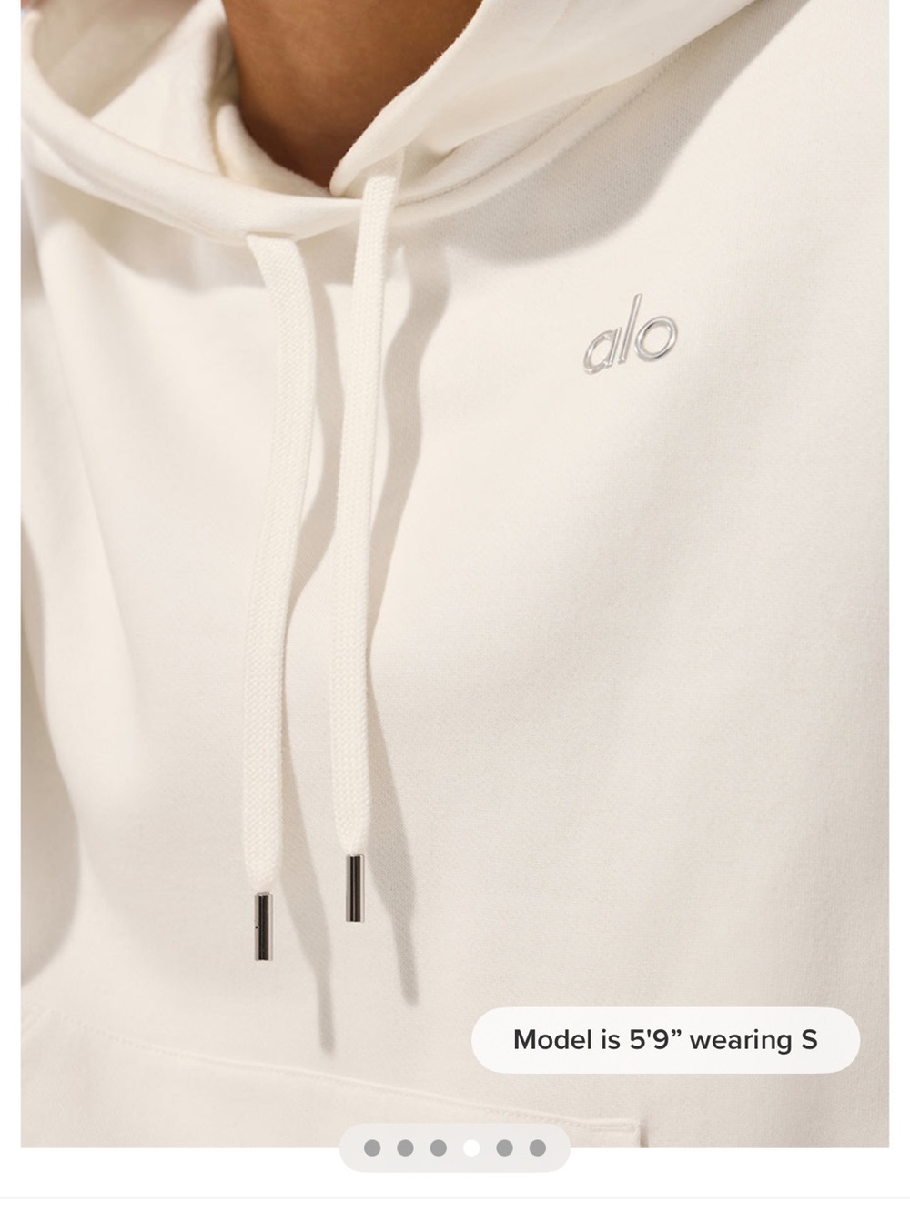 ALO Yoga Cream Pullover Hoodie